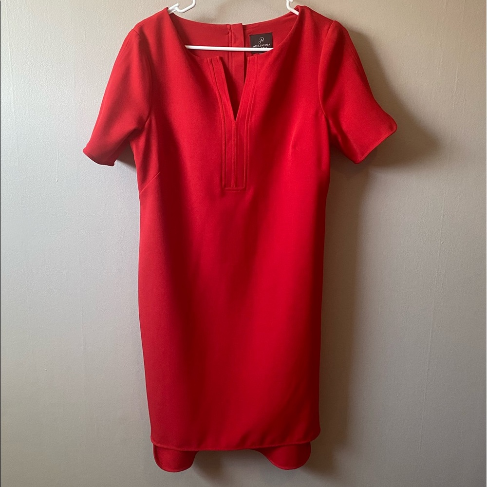 Adrianna Papell Red Dress Sz 8